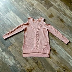 Pink Cable Knit Sweater
